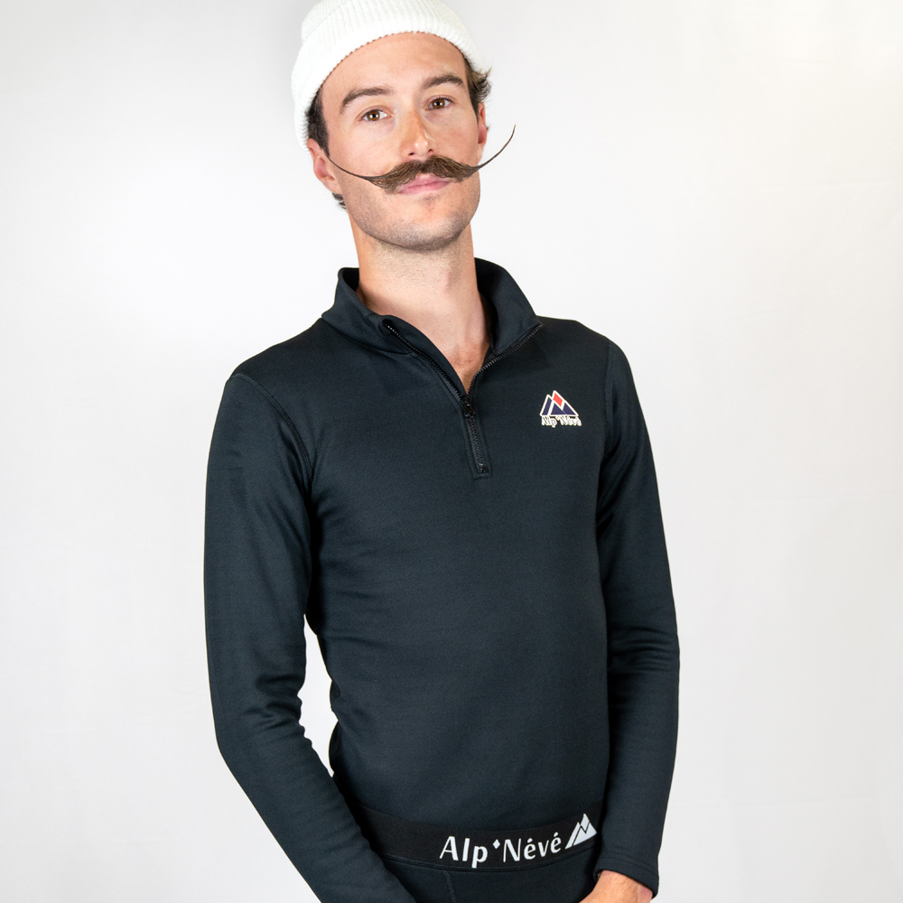 Polo 1/4 Zip Homme, Alp'Névé